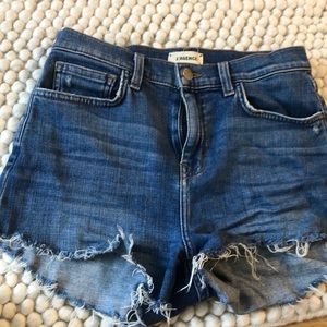 Denim shorts